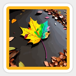 FAlling leaves Sticker